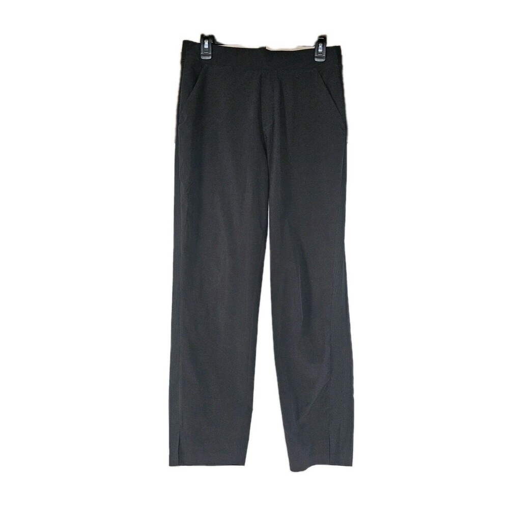 Athleta Brooklyn Mid Rise Ankle Pants Black 8 Featherweight Stretch 198671 EUC - Picture 2 of 9
